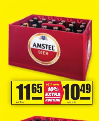 Nettorama Amstel Bier bij 2 stuks 10% Extra Korting aanbieding