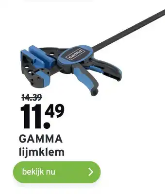 GAMMA GAMMA lijmklem aanbieding