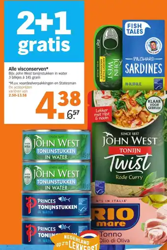 Albert Heijn Alle visconserven aanbieding