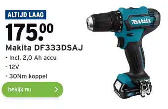 GAMMA Makita DF333DSAJ aanbieding