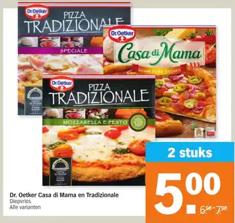 Albert Heijn Dr. oetker casa di mama en tradizionale aanbieding