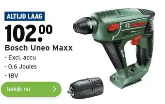 GAMMA Bosch Uneo Maxx aanbieding