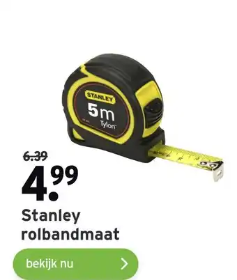 GAMMA Stanley rolbandmaat aanbieding