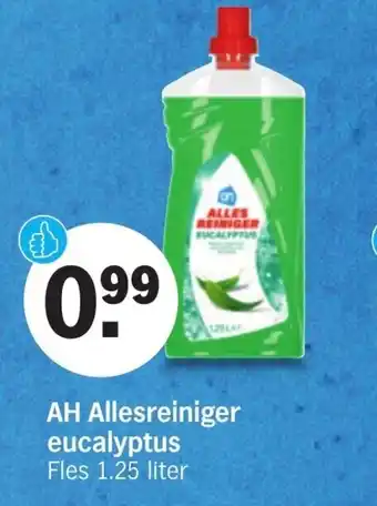 Albert Heijn Allesreiniger eucalyptus 1.25 liter aanbieding