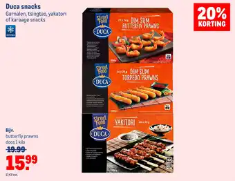 Makro Duca snacks aanbieding