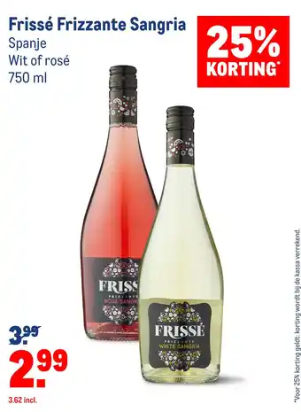 Makro Frissé Frizzante Sangria aanbieding