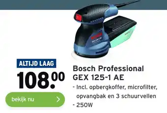 GAMMA Bosch Professional OGEX 125-1 AE aanbieding