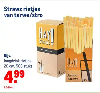 Makro Strawz rietjes van tarwe/stro aanbieding