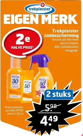 Trekpleister Zonbescherming aanbieding