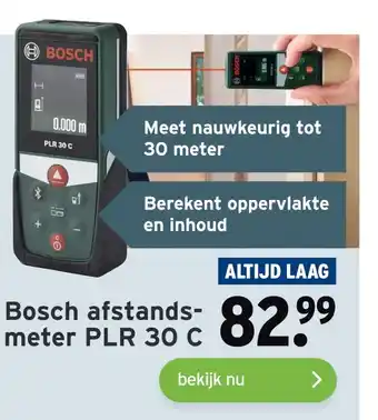 GAMMA Bosch afstands- meter PLR 30 C aanbieding