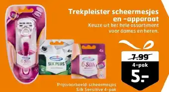 Trekpleister Scheermesjes en -apparaat aanbieding