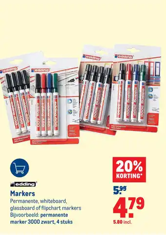 Makro edding Markers aanbieding