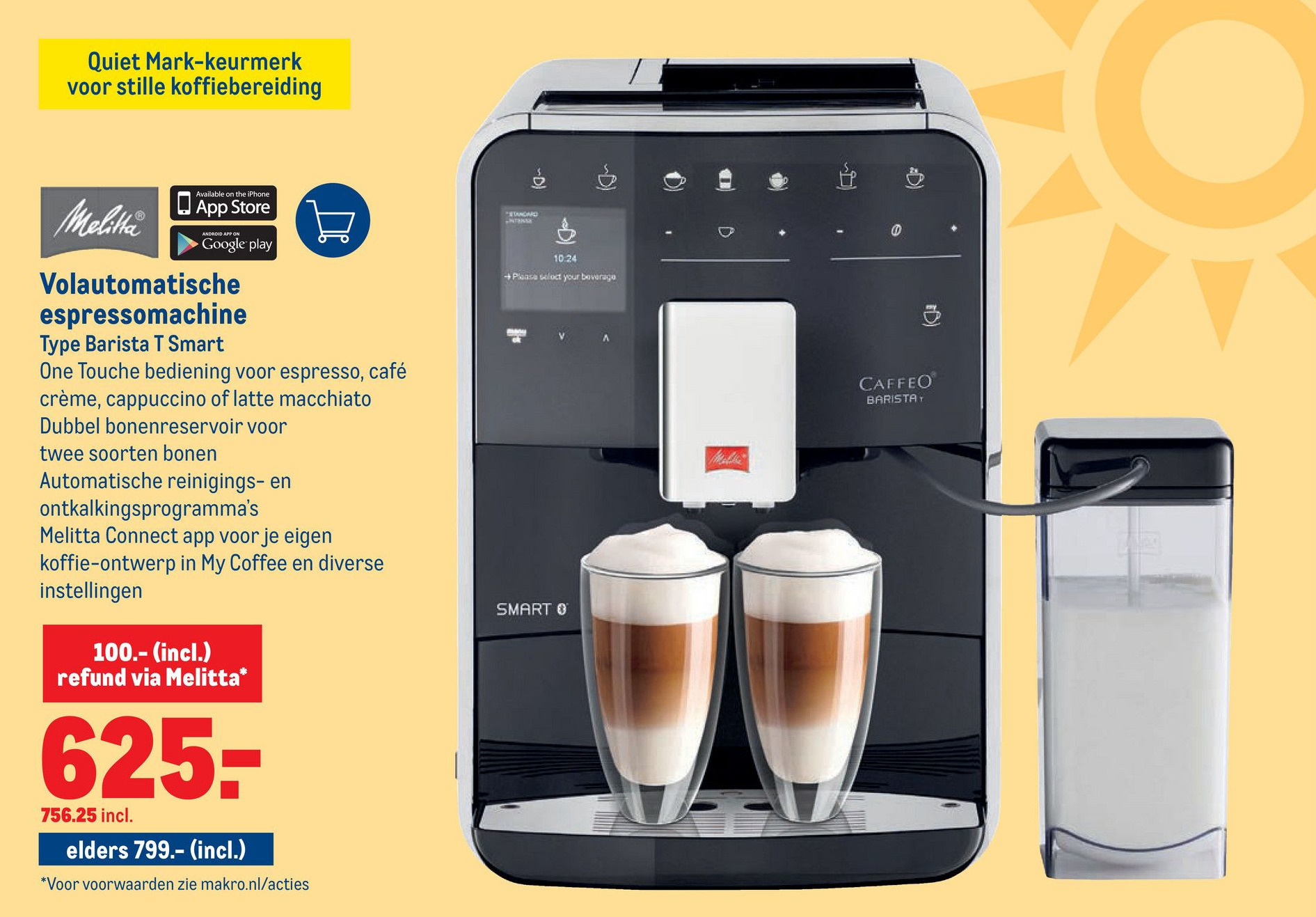Volautomatische espressomachine aanbieding bij Makro