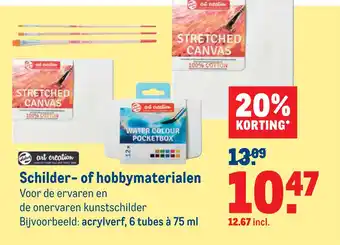 Makro Schilder- of hobbymaterialen aanbieding