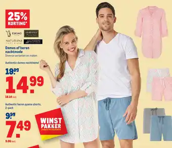 Makro Dames of heren nachtmode aanbieding