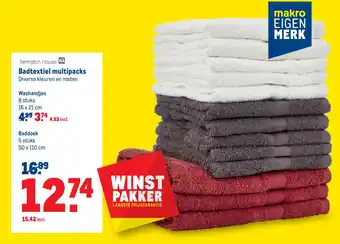 Makro Badtextiel multipacks aanbieding