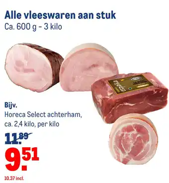 Makro Alle vleeswaren aan stuk aanbieding