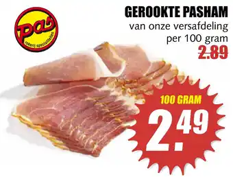 MCD Supermarkt Gerookte pasham 100g aanbieding