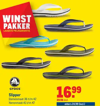 Makro crocs Slipper aanbieding