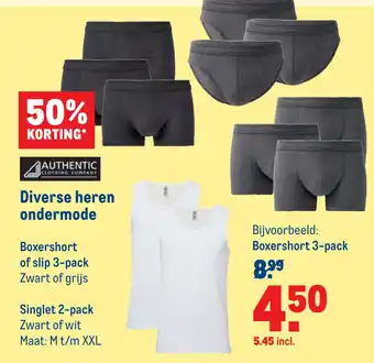 Makro Diverse heren ondermode aanbieding