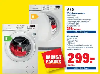 Makro Aeg warmtepompdroger aanbieding