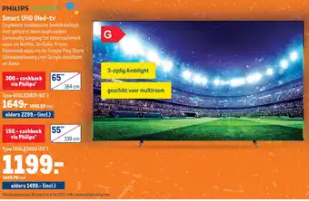 Makro Philips smart uhd led-tv aanbieding