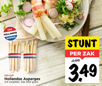 Vomar Voordeelmarkt Hollandse Asperges aanbieding