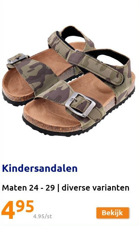 Kindersandalen aanbieding bij Action
