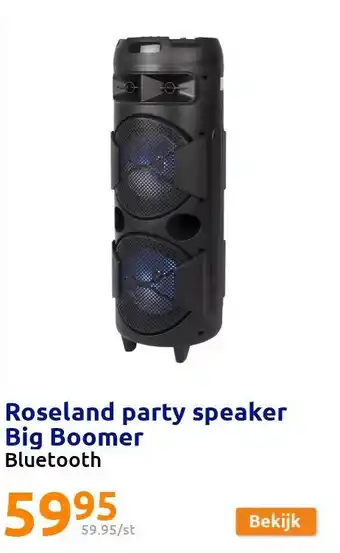Action Roseland party speaker Big Boomer aanbieding