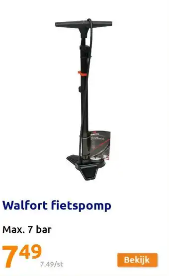 Action Walfort fietspomp aanbieding