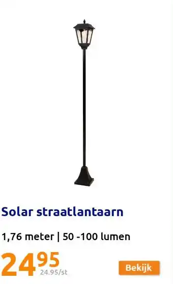 Action Solar straatlantaarn aanbieding