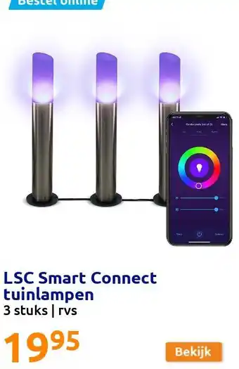 Action LSC Smart Connect tuinlampen aanbieding