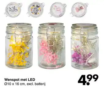 Wibra Wenspot met LED aanbieding