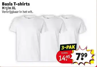 Kruidvat Basis T-Shirts aanbieding