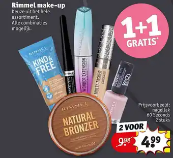 Kruidvat Rimmel Make-Up 1+1 Gratis aanbieding