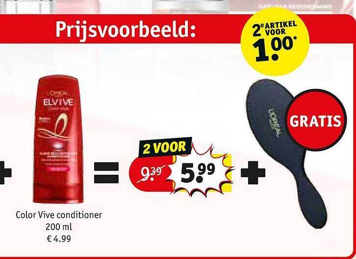 L'Oréal Paris Elvive Color Vive Conditioner 200 Ml aanbieding bij Kruidvat
