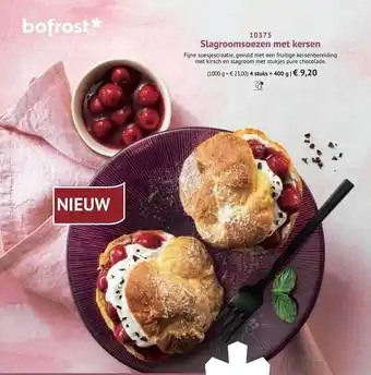 Bofrost Slagroomsoezen Met Kersen aanbieding