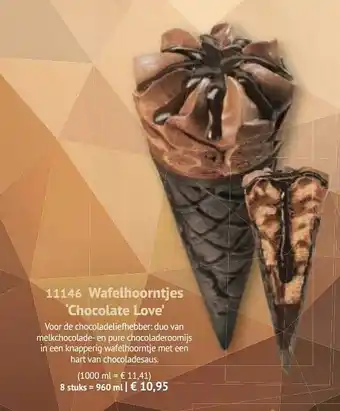 Bofrost Wafelhoorntjes 'Chocolate Love' aanbieding