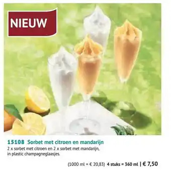 Bofrost Sorbet Met Citroen En Mandarijn aanbieding