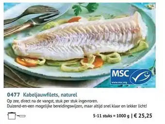 Bofrost Kabeljauwfilets, Naturel aanbieding