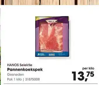 HANOS Hanos Selektie Pannenkoekspek Gesneden aanbieding