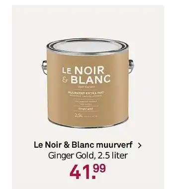 Karwei Le Noir & Blanc Muurverf > Ginger Gold, 2.5 Liter aanbieding