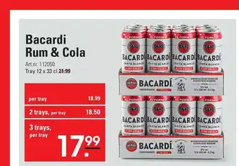 Sligro Bacardi Rum & Cola aanbieding