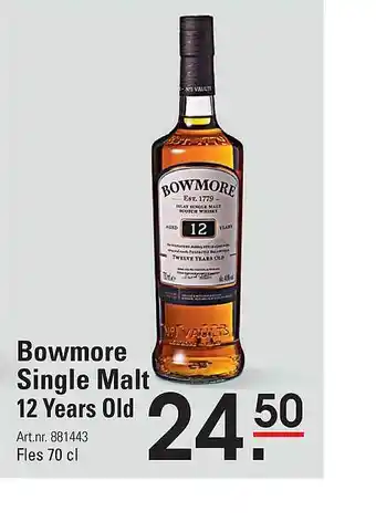 Sligro Bowmore Single Malt 12 Years Old aanbieding