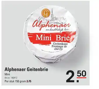 Sligro Alphenaer Geitenbrie Mini aanbieding