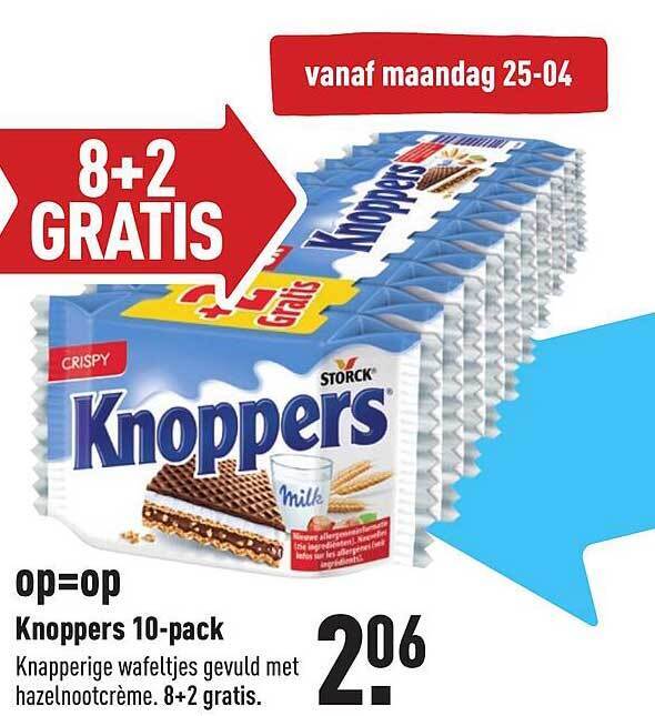 Knoppers 10 Pack aanbieding bij ALDI