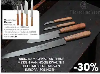 HANOS Messermeister Messen aanbieding