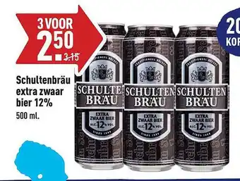 ALDI Schultenbräu Extra Zwaar Bier 12% aanbieding