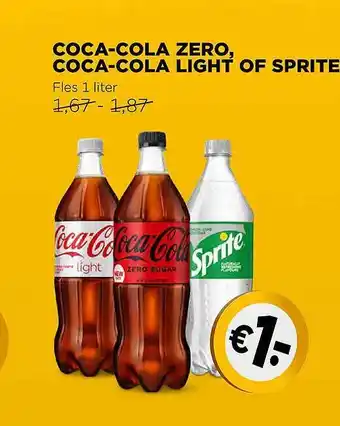 Jumbo Coca-Cola Zero, Coca-Cola Light Of Sprite aanbieding