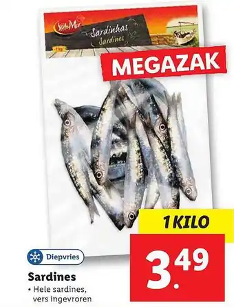 Lidl Sardines aanbieding
